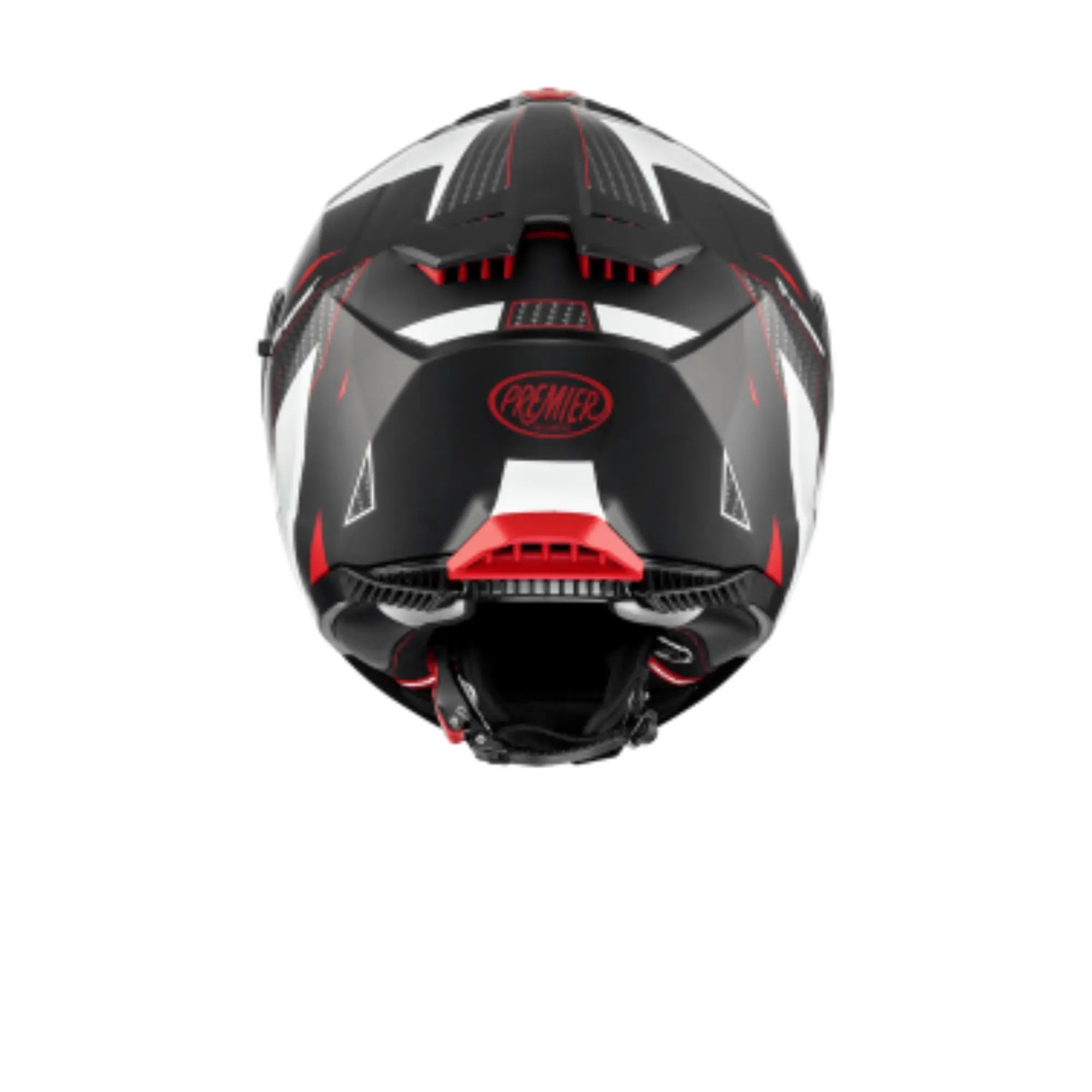 Casco integrale Premier TYPHOON RS 2 BM Nero Bianco Nero Rosso PINLOCK INCLUSO 
