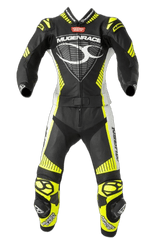 MUGENRACE MNR 1711 Impegnato Traje Piel Donna Nero Giallo Bianco 