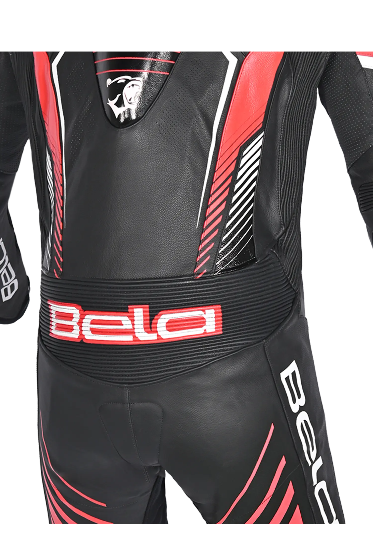 Bela Aragone Tuta da moto Nera/Rossa intera (1 PZ) 