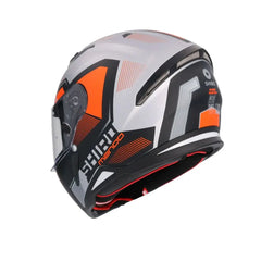 SHIRO Hunter Sh-890 Integrale Caschi Opaco Nero Arancia