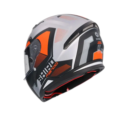 SHIRO Hunter Sh-890 Moto Integrale Caschi Opaco Nero Arancia 