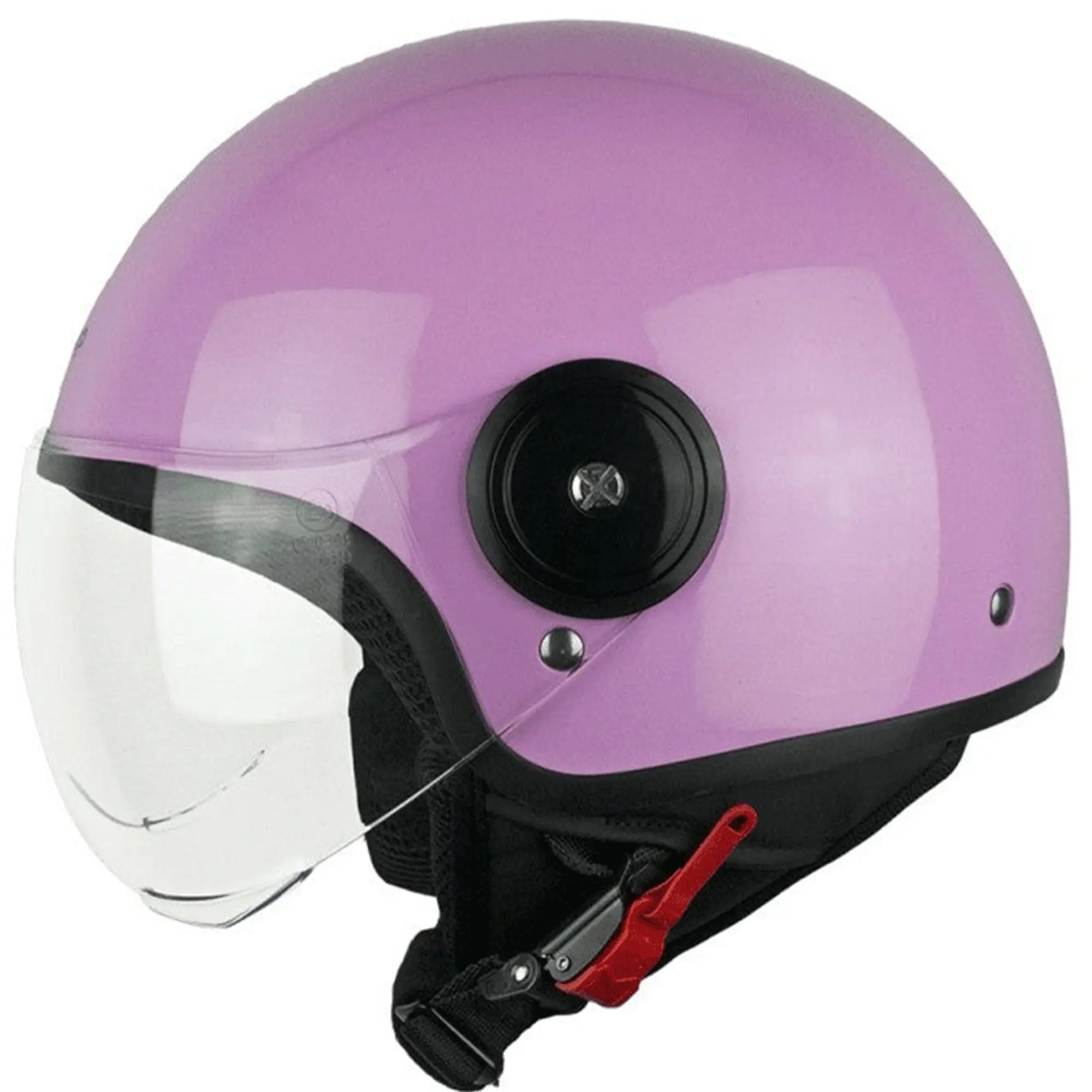Casco Moto Demi-Jet 1WH WOLLI MONO Glicine sagomata By Ska-P🇮🇹 - Yamoto.it