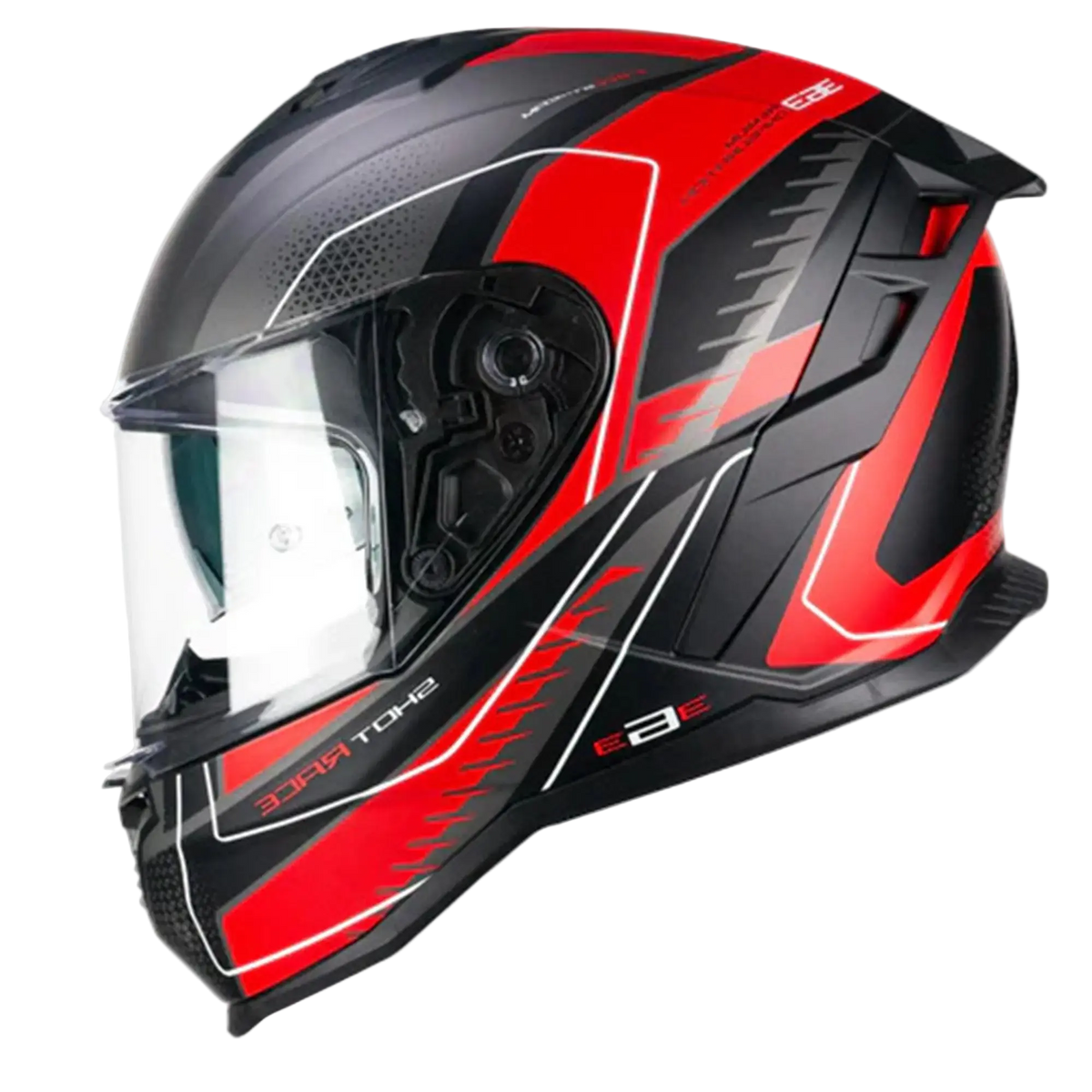CGM 363G SHOT RACE Moto Integrali Caschi Antracite Rosso opaco 
