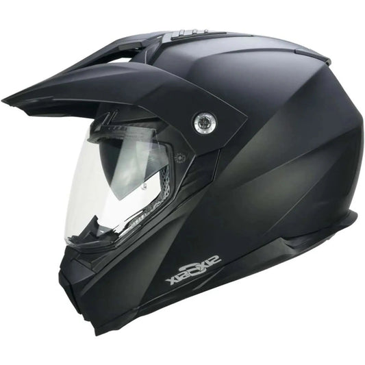 CGM 666A Twin Mono Moto Integrali Avventura Caschi Nero Opaco