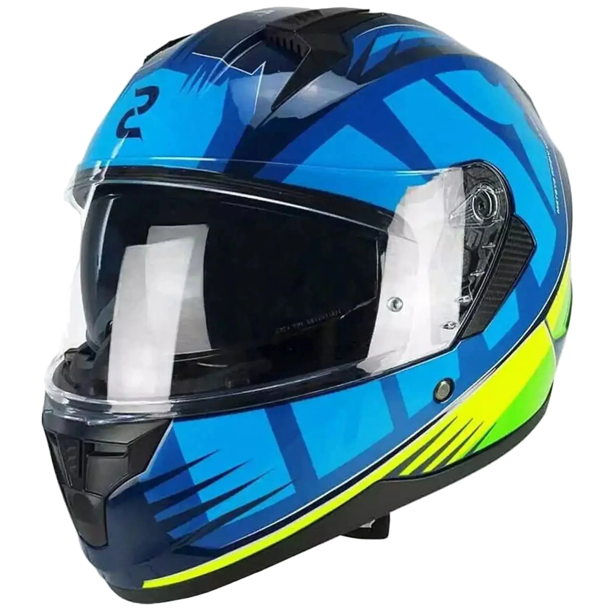 SKA-P 3MHG Speeder sport Moto Integrali Caschi Blu Giallo 
