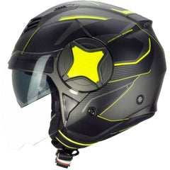 Casco Moto Jet Doppia Visiera CGM 169A ILLI Grafite Giallo fluo satinato - Yamoto.it