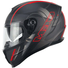 CGM 321G ATOM SPORT Moto Integrali Caschi Nero Rosso opaco