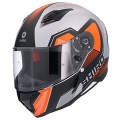 SHIRO Hunter Sh-890 Integrale Caschi Opaco Nero Arancia 