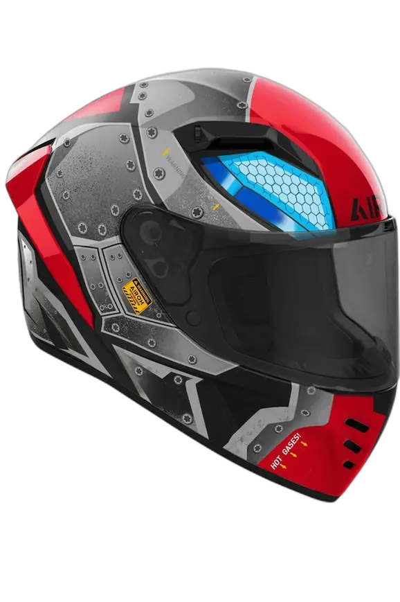 AIROH CONNOR BOT Moto Integrali Caschi Lucido 