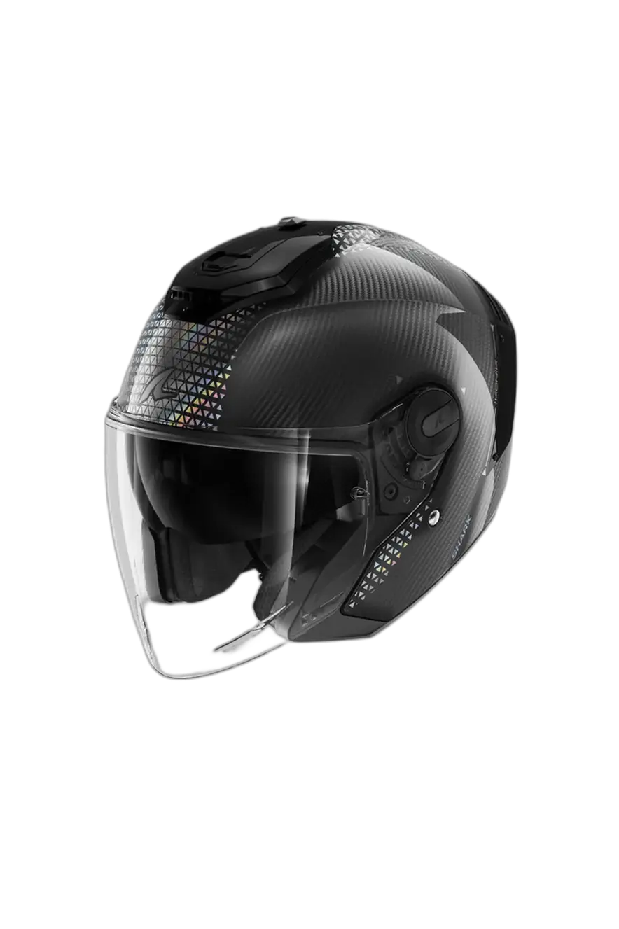 SHARK RS JET IKONIK carbonio iridescente aperto Caschi 