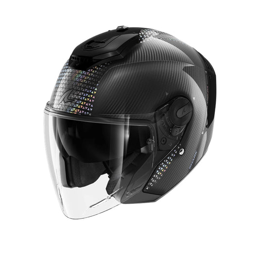 SHARK RS JET IKONIK carbonio iridescente aperto Caschi