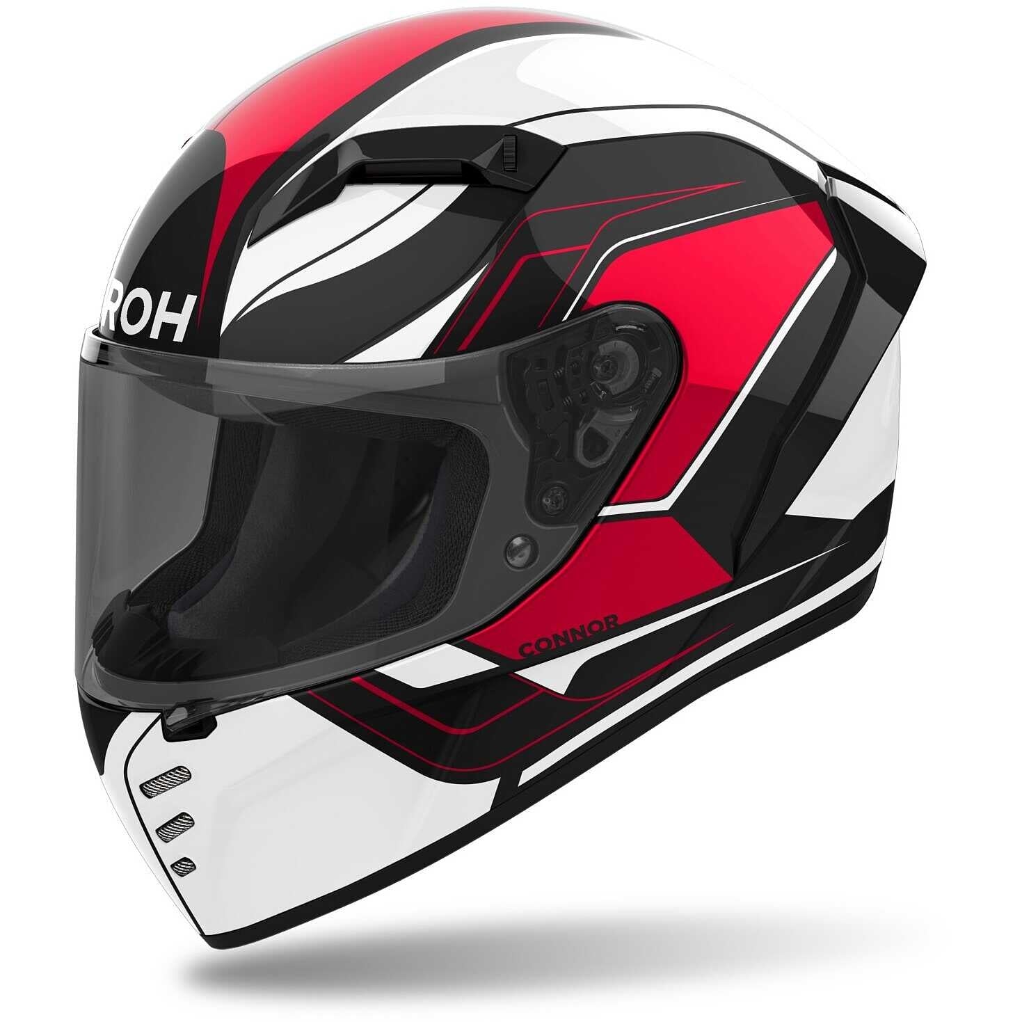 AIROH CONNOR DUNK Moto Integrali Caschi Rosso lucido