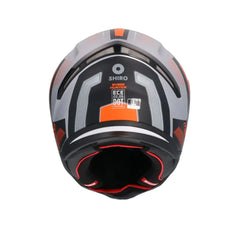 SHIRO Hunter Sh-890 Integrale Caschi Opaco Nero Arancia 