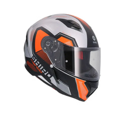 SHIRO Hunter Sh-890 Integrale Caschi Opaco Nero Arancia 