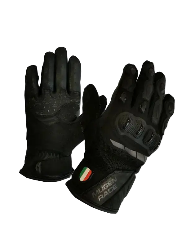 MUGENRACE G-MNR-2069 MIA Corti Moto Guanti Nero 