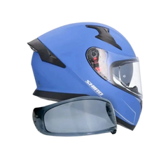 SHIRO Katana Solid Moto Caschi Integrali Opaco Blu 