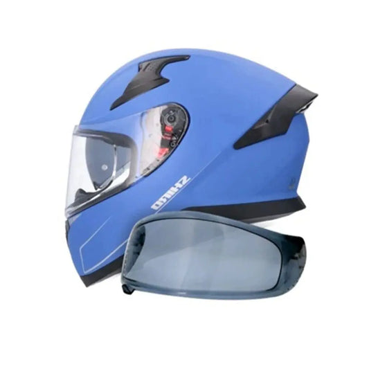 SHIRO Katana Solid Moto Caschi Integrali Opaco Blu