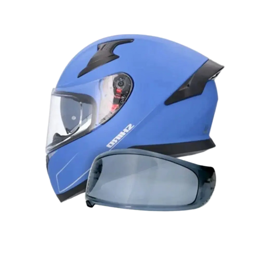 SHIRO Katana Solid Moto Caschi Integrali Opaco Blu 