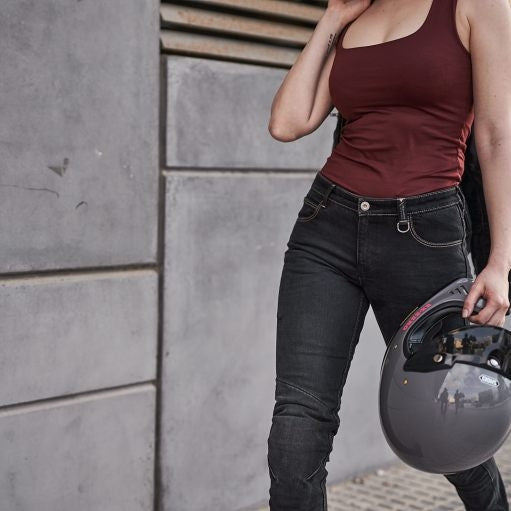 SHIMA PANTALONE DENIM JEANS DEVON LADY VAQUERO BLK 