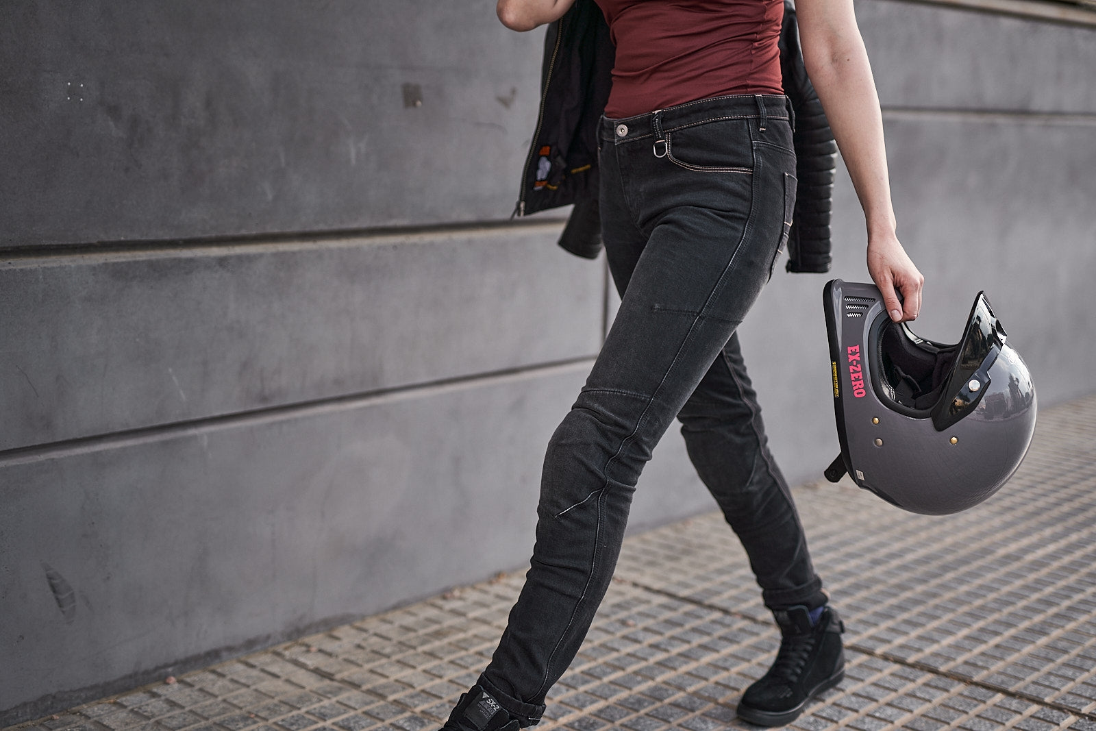 SHIMA PANTALONE DENIM JEANS DEVON LADY VAQUERO BLK 