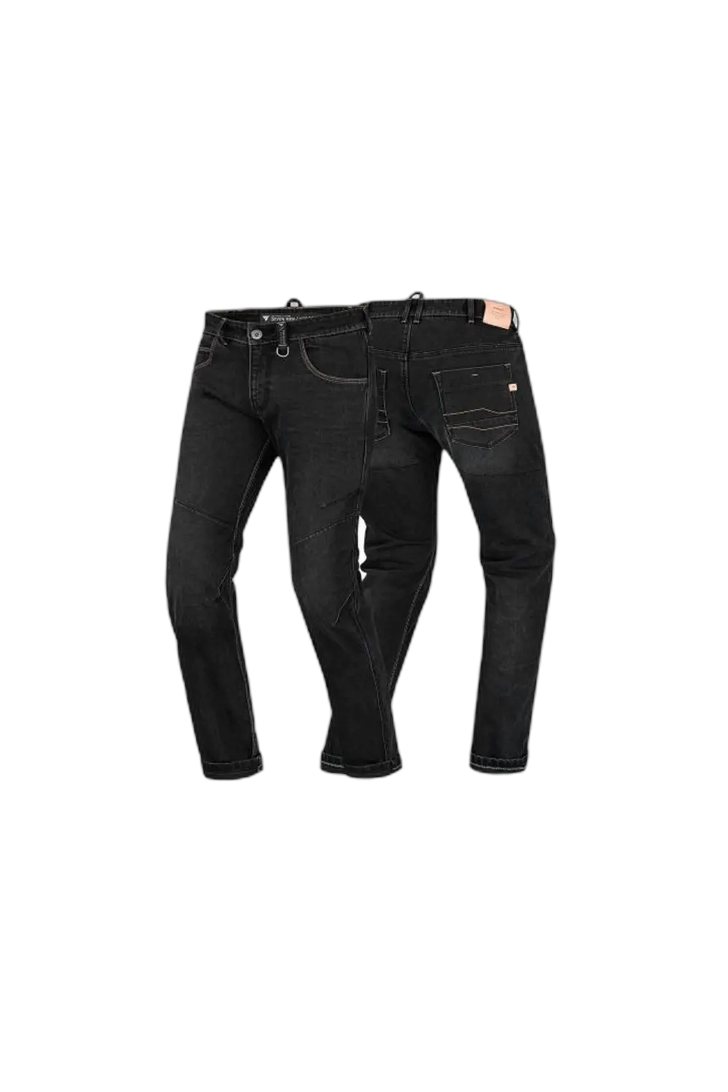 SHIMA PANTALONE IN DENIM JEANS DEVON UOMO VAQUERO NERO 