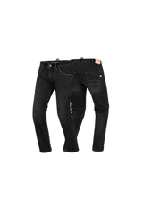 SHIMA PANTALONE IN DENIM JEANS DEVON UOMO VAQUERO NERO 