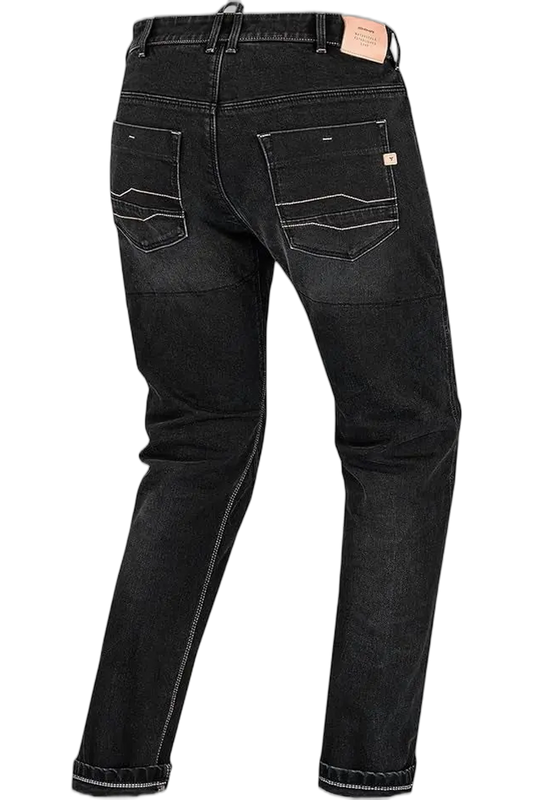 SHIMA PANTALONE IN DENIM JEANS DEVON UOMO VAQUERO NERO 