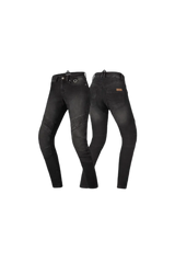 SHIMA PANTALONE IN DENIM JEANS VAQUETO JESS NERO 