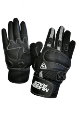 MUGENRACE G-MNR-2167 HALFY CORTA Moto Guanti Nero Grigio