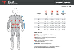 SHIMA Chase Giacca motociclista pelle corsa Nera