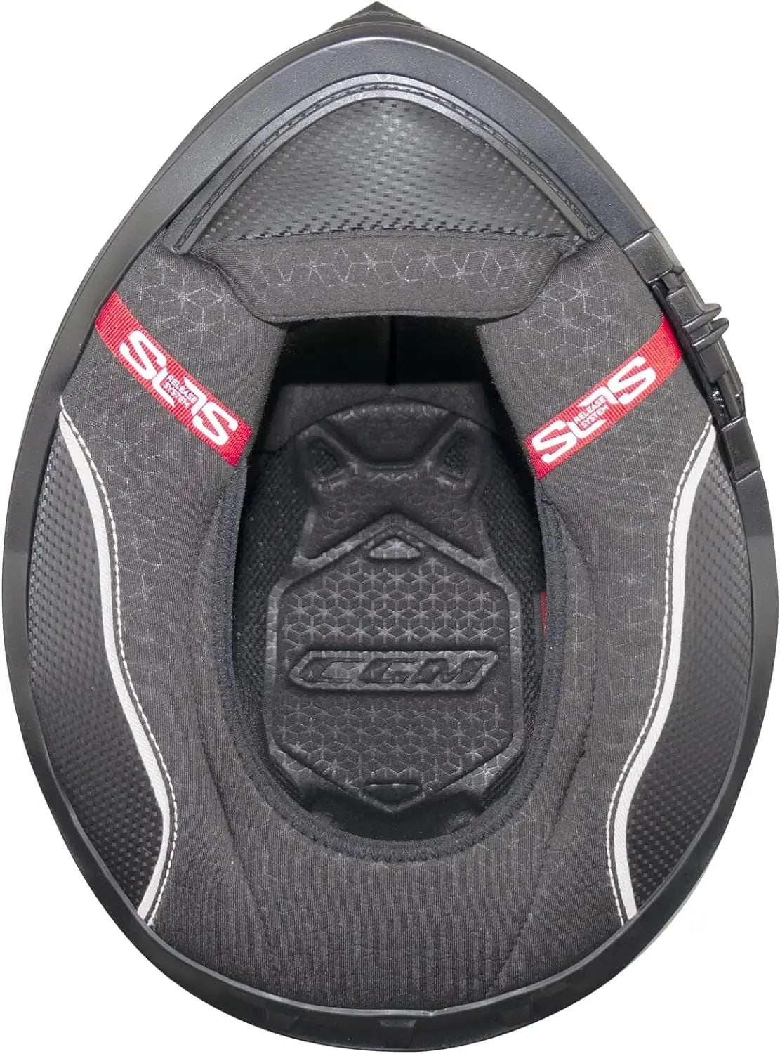 CGM 360A KAD MONO Moto Integrali Caschi Nero opaco