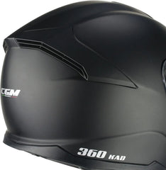 CGM 360A KAD MONO Moto Integrali Caschi Nero opaco
