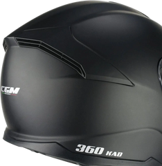 CGM 360A KAD MONO Moto Integrali Caschi Nero opaco 