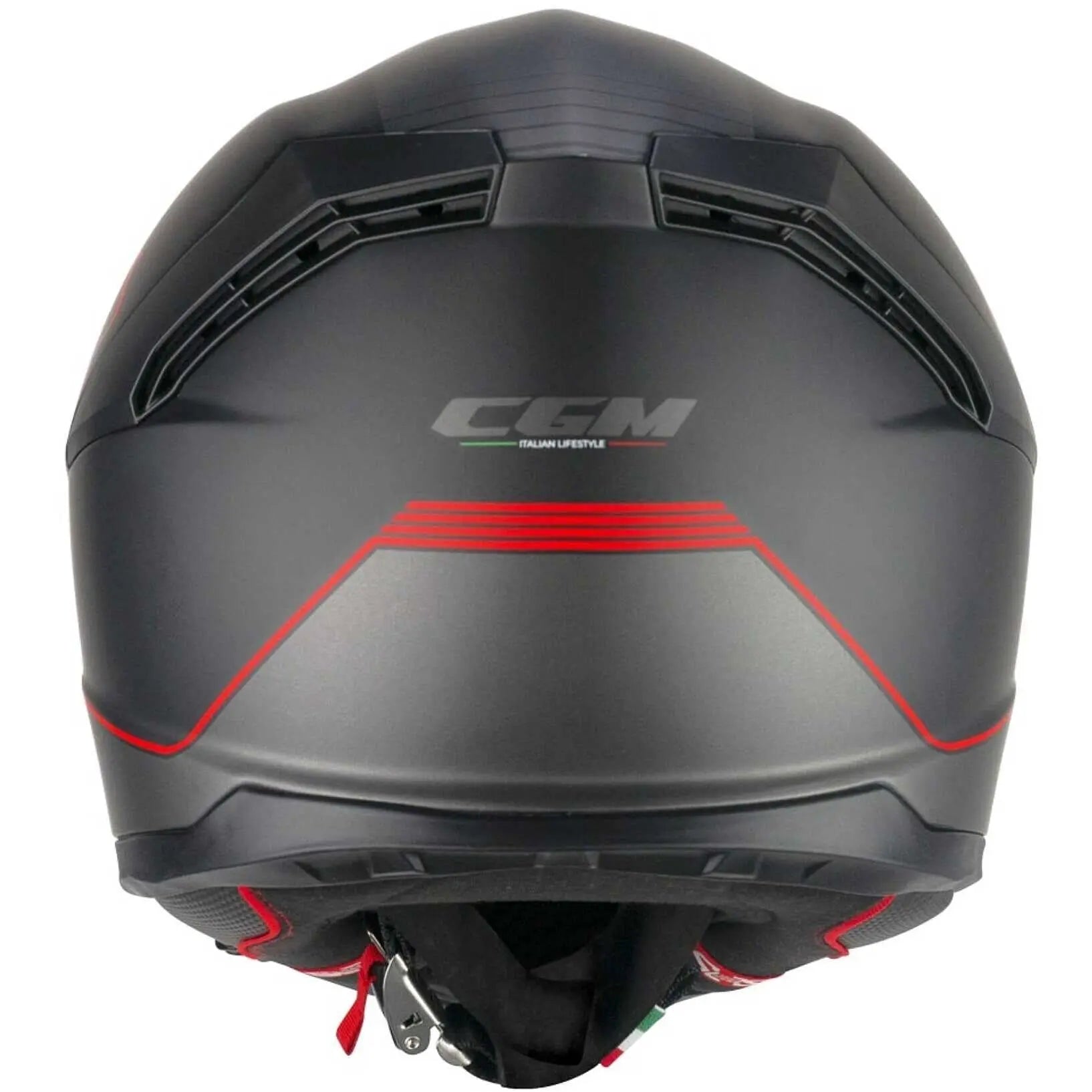 CGM - 360G KAD RIDE Integrali Moto Caschi Nero Rosso opaco 
