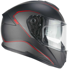 CGM - 360G KAD RIDE Integrali Moto Caschi Nero Rosso opaco 