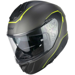 CGM - 360G KAD RIDE Moto Integrali Caschi Grafite Giallo fluo opaco 