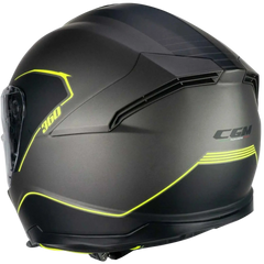 CGM - 360G KAD RIDE Moto Integrali Caschi Grafite Giallo fluo opaco 