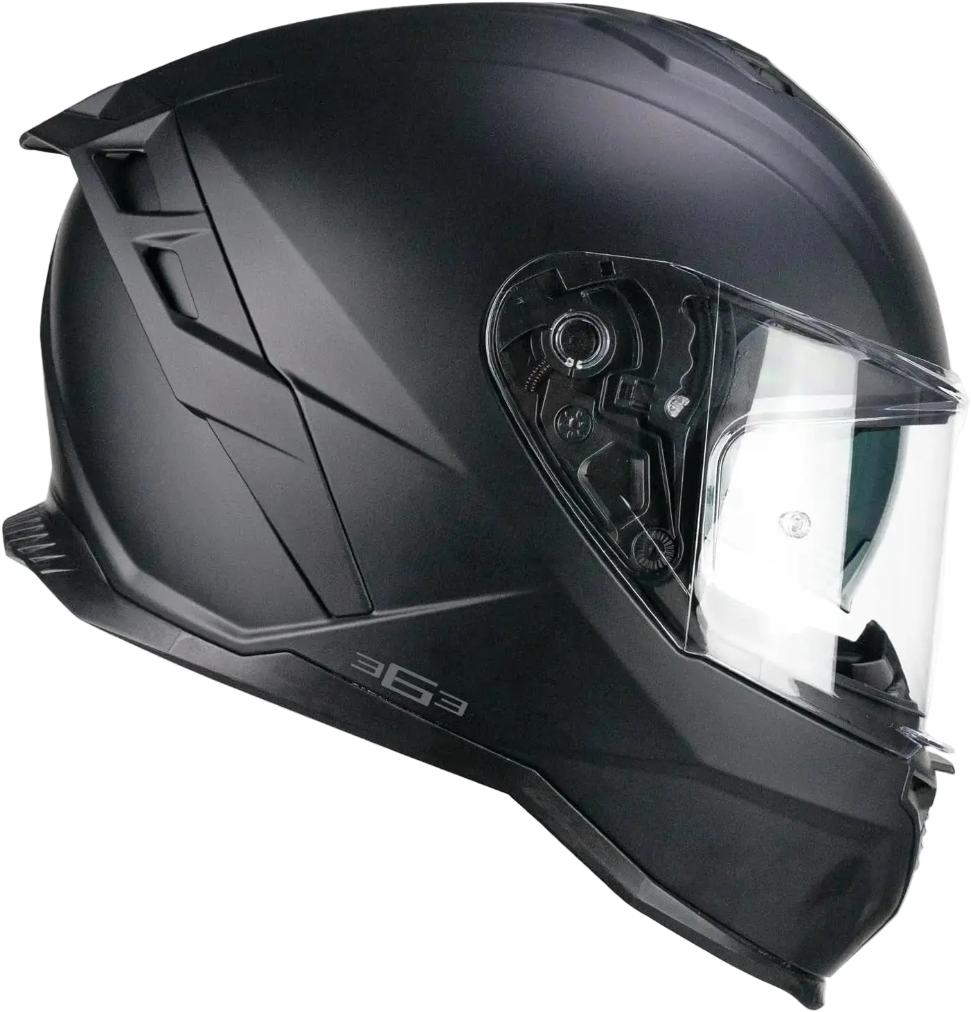 CGM 363A SHOT MONO Moto Caschi Integrali Nero Opaco 