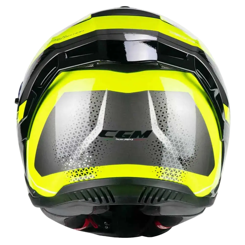 CGM 363G SHOT RACE Moto Integrali Caschi Nero Giallo Fluo 