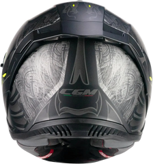 CGM 363S SHOT NIPPO Integrale Moto Caschi Nero Fluo Amarillo Mate 