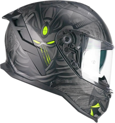 CGM 363S SHOT NIPPO Integrale Moto Caschi Nero Fluo Amarillo Mate 