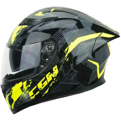 CGM 316X SPEED SPRAY Moto Integrali Caschi Nero Giallo Fluo 