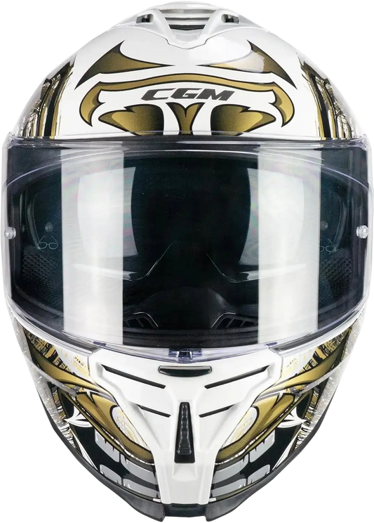 CGM 363S SHOT NIPPO Caschi Integrali Da Moto Bianco Oro 