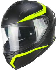 CGM 363X SHOT RUN Moto Integrali Caschi Nero Giallo Fluo Opaco 