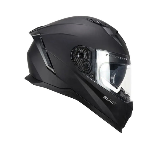 CGM 311A ​​BLAST Mono Integrale Moto Caschi Nero Opaco