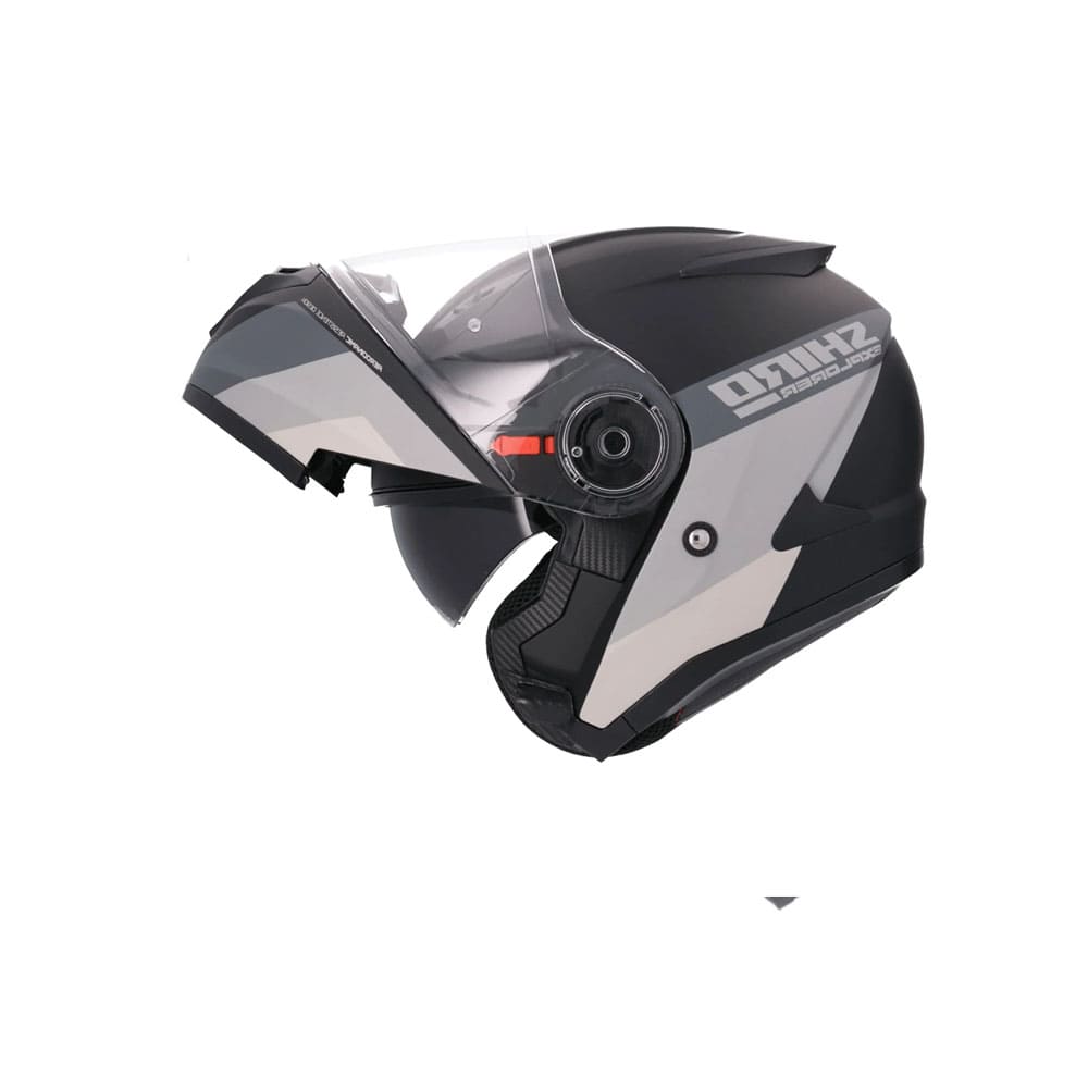 SHIRO EXPLORER MAVERICK Moto Modulare Caschi Opaco Titanium