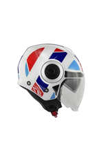 KAPPA KV37 EVO Scooter Jet Caschi Bianco Blu Rosso 