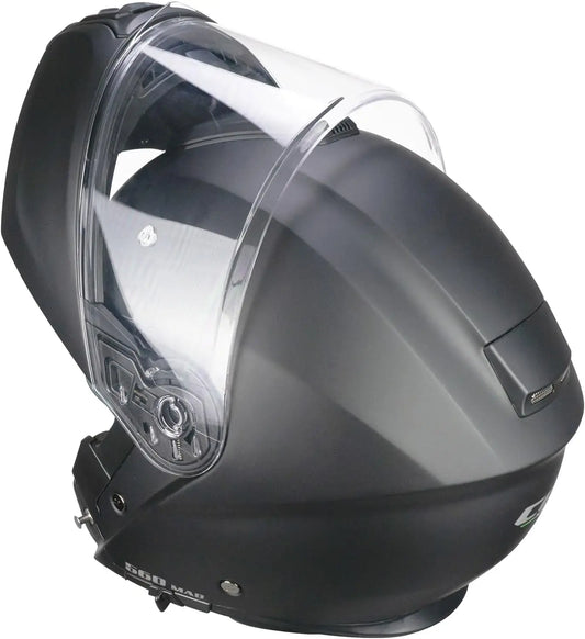 CGM - 560A MAD MONO Moto Modulare Caschi Nero opaco 