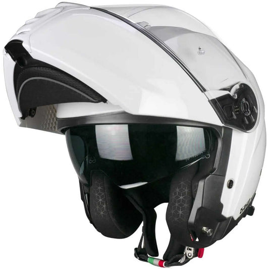 CGM - 560A MAD MONO Moto modulare Caschi Bianco 
