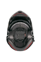 CGM 560G MAD RIDE Moto Modulare Caschi Nero Rosso opaco 